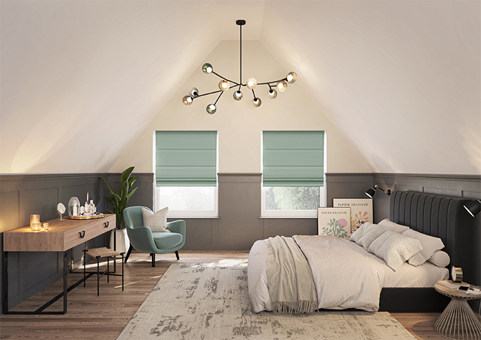 Lyra, Sea Salt - Roman Blind - Image 8